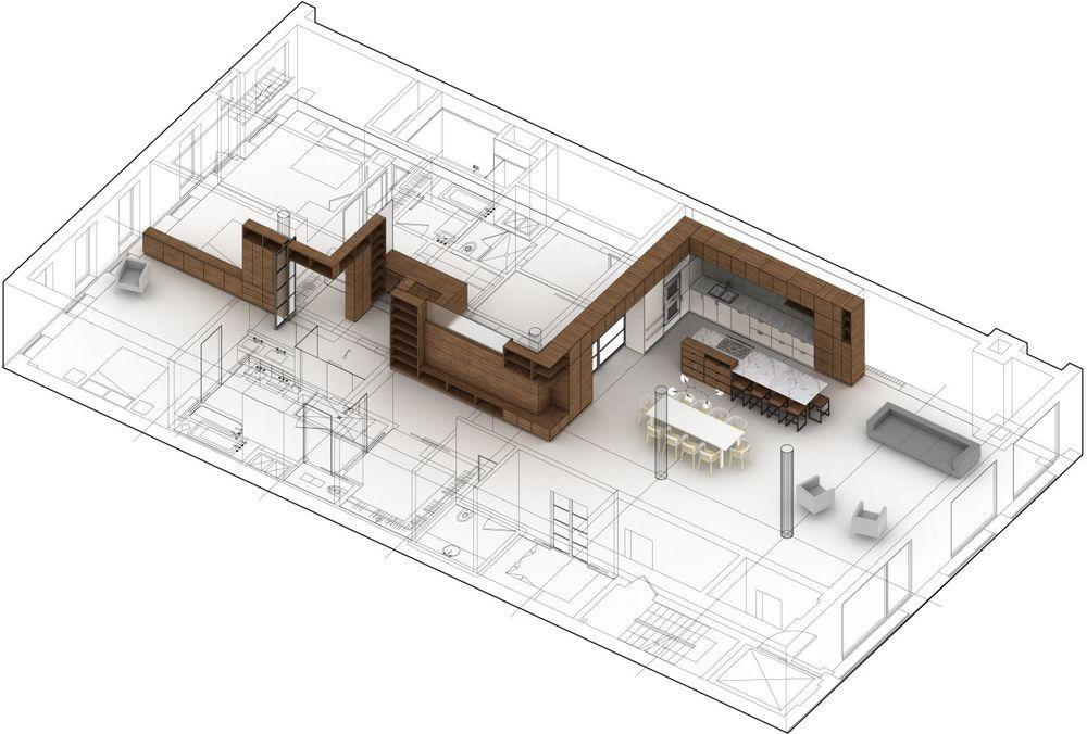 Facility Solutions design and space-planning visualization used during the concept design stage of our process